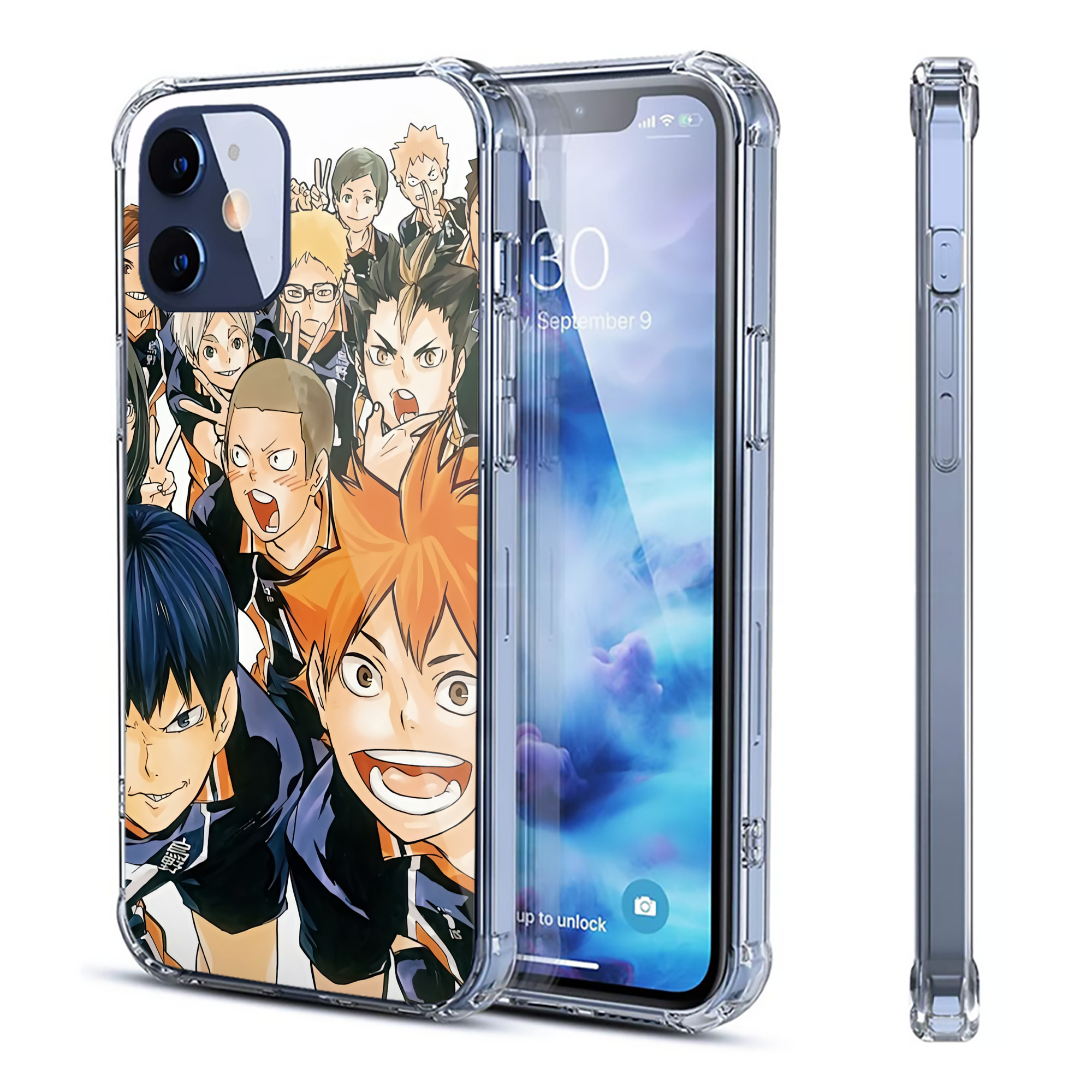 （画像用） ハイキュー!! Haikyu!! 【iPhone 12シリーズ対応】透明スマホケース（クリアソフトケース）